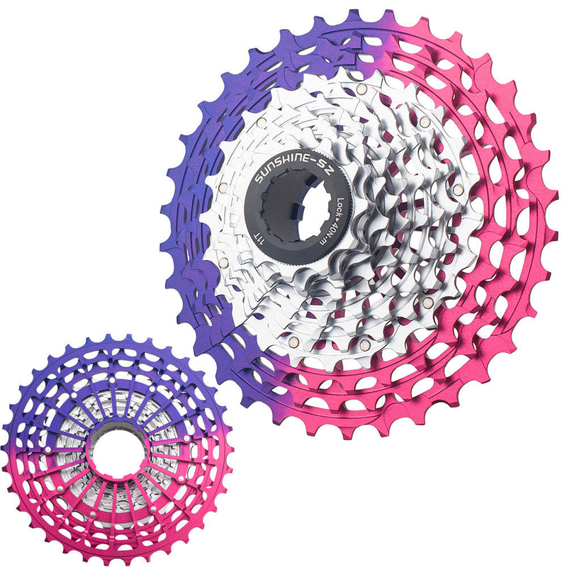 SUNSHINE Road Bike 11 / 12 Speed SLR Color Cassette 11-36T HG Freehub 7075 Alloy