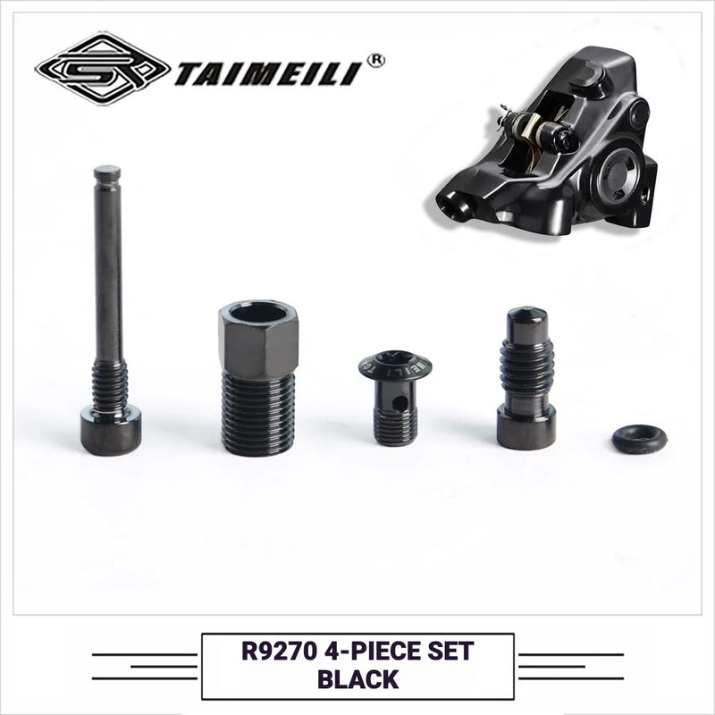 TAIMEILI Titanium Brake Caliper Bolt Kit Shimano Dura-Ace R9270 Black