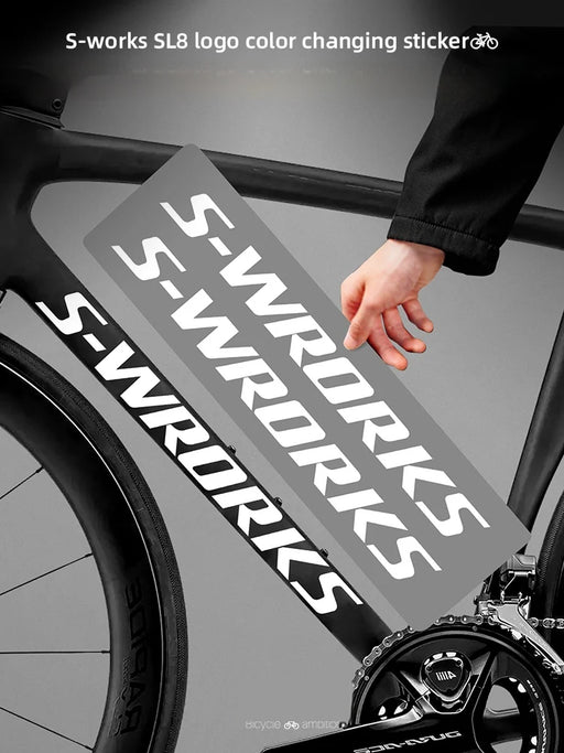 Tarmac SL8 Logo Decal Stickers 2 Downtube + 1 Headtube for Specialized S-Works