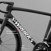 Tarmac SL8 Logo Decal Stickers 2 Downtube + 1 Headtube for Specialized S-Works Flash Reflective Large Logo x2