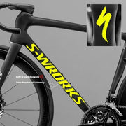 Tarmac SL8 Logo Decal Stickers 2 Downtube + 1 Headtube for Specialized S-Works Fluorescent Yellow 2 Down Tube + 1 Head Tube