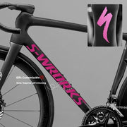 Tarmac SL8 Logo Decal Stickers 2 Downtube + 1 Headtube for Specialized S-Works Mirror Pink 2 Down Tube + 1 Head Tube