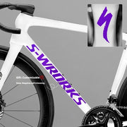 Tarmac SL8 Logo Decal Stickers 2 Downtube + 1 Headtube for Specialized S-Works Ice Crystal Purple 2 Down Tube + 1 Head Tube