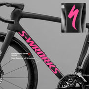 Tarmac SL8 Logo Decal Stickers 2 Downtube + 1 Headtube for Specialized S-Works Pink 2 Down Tube + 1 Head Tube