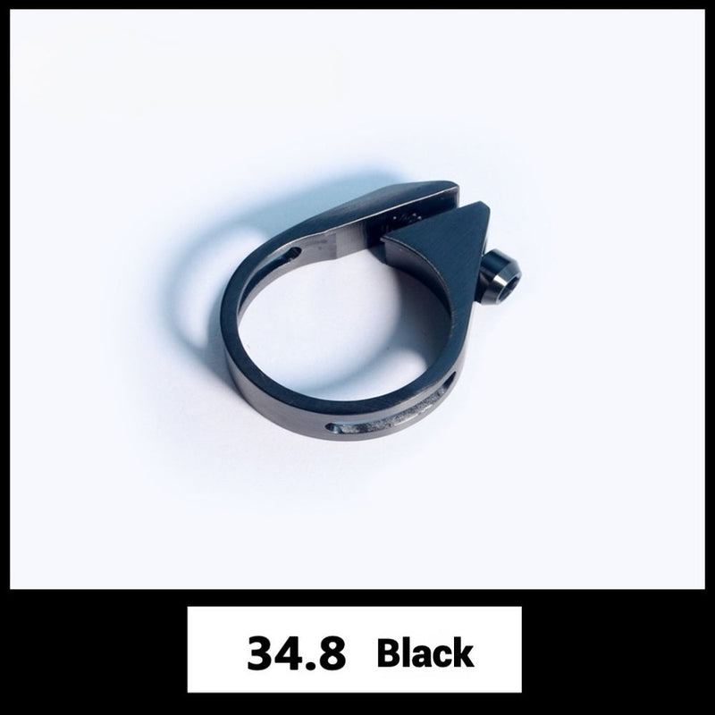 TC4 Titanium Seatpost Clamp — 31.8mm / 34.9mm — Specialized, Trek, Giant, Cannondale & More Black