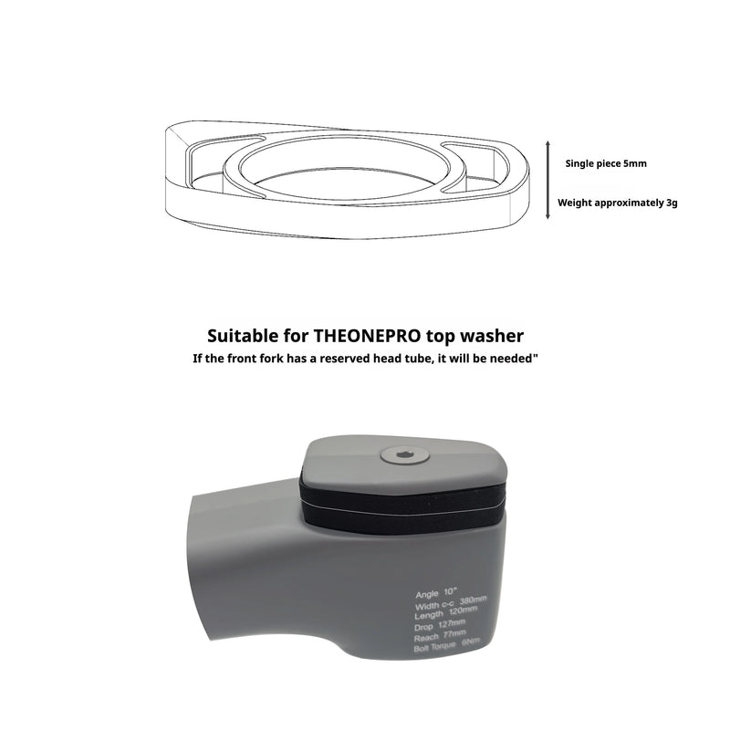 THE ONE PRO Headset Spacer & Integrated Adapter | Internal Cable Routing for Road Bikes - Detail 3