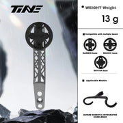 TiNE Titanium Computer Mount for AURUM ESSENTIA Integrated Handlebar | Garmin Wahoo Bryton GPS