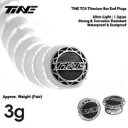 TiNE Honeycomb Road Bike Handlebar Tape — 44g — Tape / Bar End Plug Options Starburst Bar End Plugs