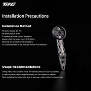 TiNE Ultra-Light Titanium Computer Mount for QUICK ZEPHYR Integrated Handlebar | Garmin Wahoo Bryton - Detail 7