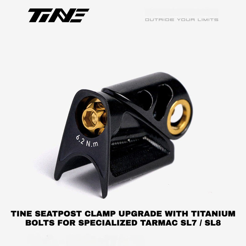 TiNE Specialized SL7 / SL8 / SL9 Titanium Seatpost Clamp Bolt — 3.5g / 4.4g