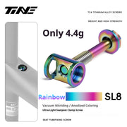 TiNE Specialized SL7 / SL8 / SL9 Titanium Seatpost Clamp Bolt — 3.5g / 4.4g SL8/SL9 Rainbow