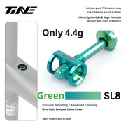 TiNE Specialized SL7 / SL8 / SL9 Titanium Seatpost Clamp Bolt — 3.5g / 4.4g SL8/SL9 Green
