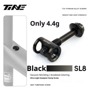 TiNE Specialized SL7 / SL8 / SL9 Titanium Seatpost Clamp Bolt — 3.5g / 4.4g SL8/SL9 Black