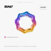 TiNE TC4 Titanium Center Lock Disc Brake Lockrings Candy