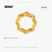 TiNE TC4 Titanium Center Lock Disc Brake Lockrings Gold