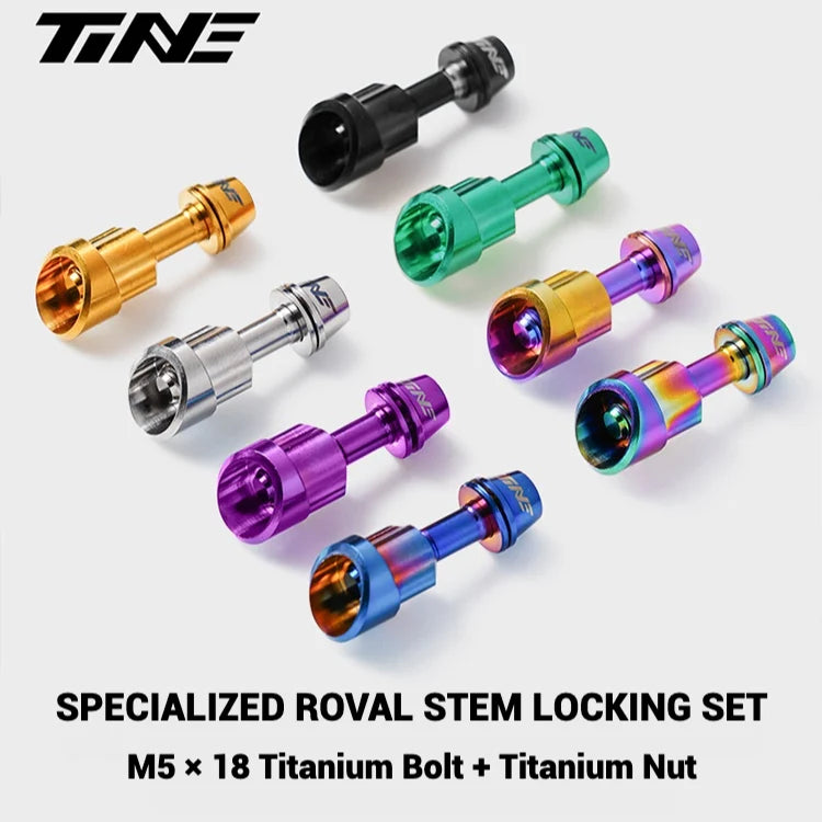 TiNE Titanium Alloy Handlebar Clamp Bolt Kit for Specialized Roval Rapide