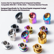 TiNE Titanium Alloy Handlebar Clamp Bolt Kit for Specialized Roval Rapide