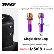 TiNE Titanium Alloy Handlebar Clamp Bolt Kit for Specialized Roval Rapide