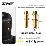TiNE Titanium Alloy Handlebar Clamp Bolt Kit for Specialized Roval Rapide