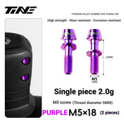TiNE Titanium Alloy Handlebar Clamp Bolt Kit for Specialized Roval Rapide