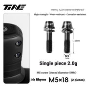 TiNE Titanium Alloy Handlebar Clamp Bolt Kit for Specialized Roval Rapide