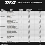 TiNE Titanium Bolt Kit for SRAM RED AXS Groupset — Complete Bike Hardware Upgrade — Save 61.3g