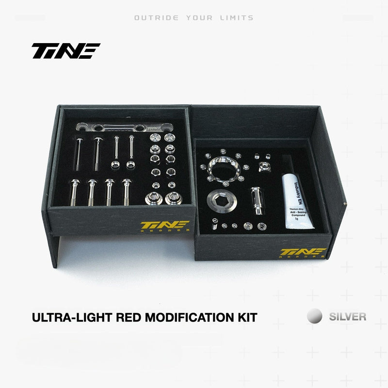 TiNE Titanium Bolt Kit for SRAM RED AXS Groupset — Complete Bike Hardware Upgrade — Save 61.3g