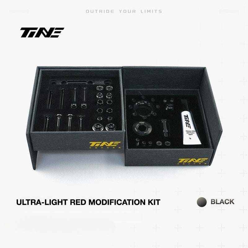 TiNE Titanium Bolt Kit for SRAM RED AXS Groupset — Complete Bike Hardware Upgrade — Save 61.3g