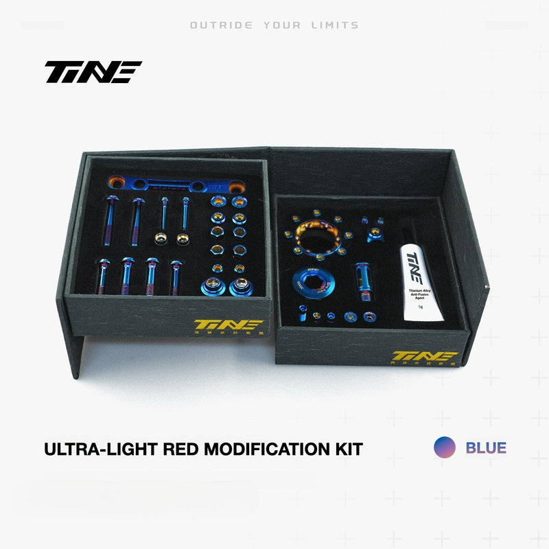 TiNE Titanium Bolt Kit for SRAM RED AXS Groupset — Complete Bike Hardware Upgrade — Save 61.3g