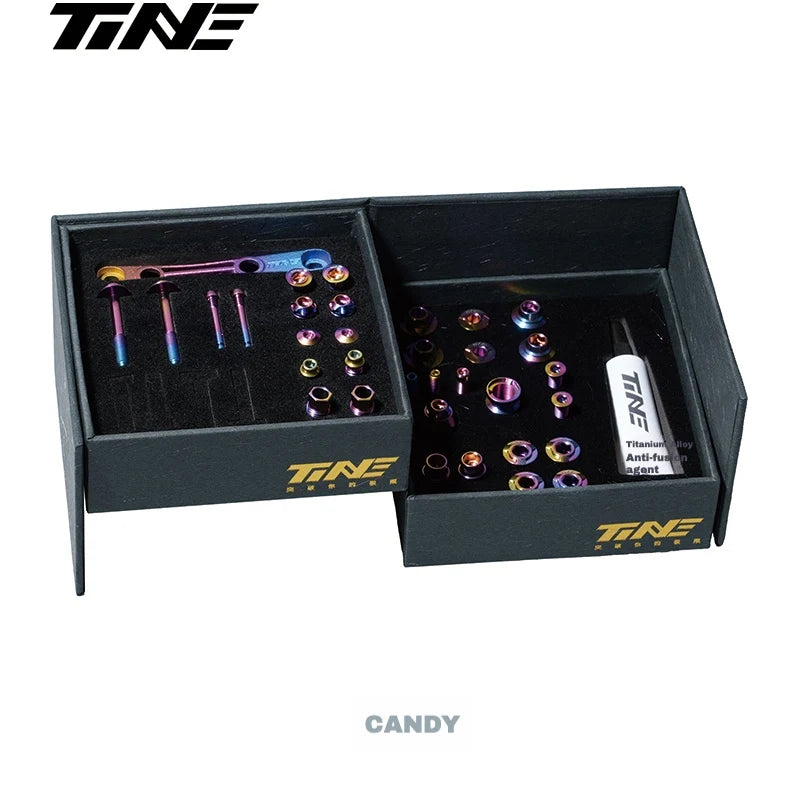 TiNE Titanium Bolt Kit Shimano Dura-Ace R9270 / Ultegra R8170 / 105 R7170 Candy