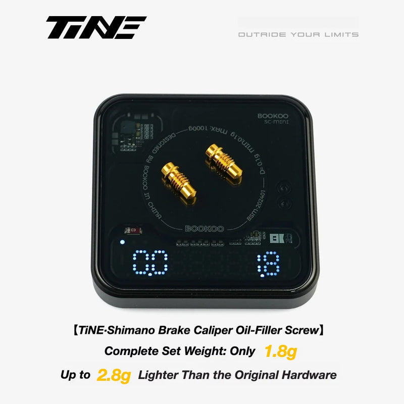 TiNE Titanium Brake Caliper Bleed Screw Shimano Hydraulic Disc Brakes
