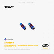 TiNE Titanium Brake Caliper Bleed Screw Shimano Hydraulic Disc Brakes Indigo Blue