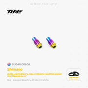 TiNE Titanium Brake Caliper Bleed Screw Shimano Hydraulic Disc Brakes Candy Oil Slick