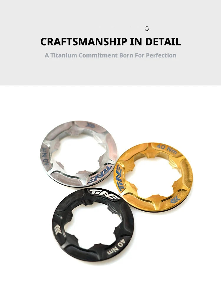 TiNE Titanium Center Lock Rotor Lockring Shimano CLX / XR / R9270 / R9170 / R8170 / RT-MT