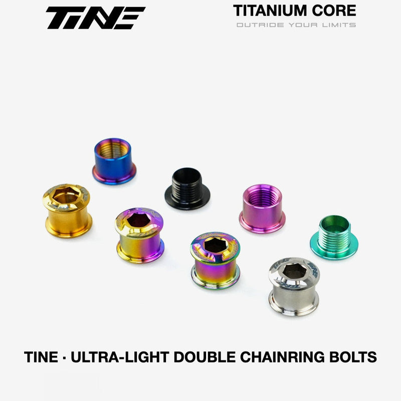 TiNE Titanium Double Chainring Bolts