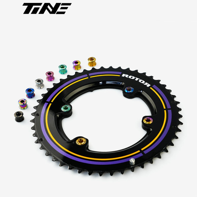 TiNE Titanium Double Chainring Bolts