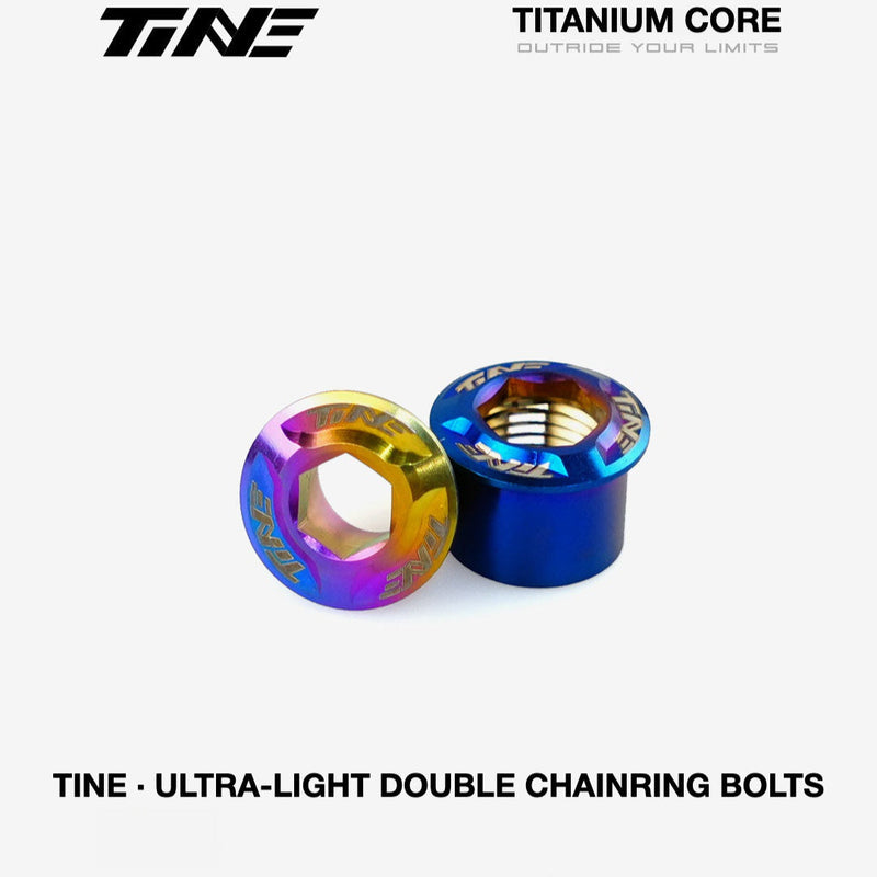 TiNE Titanium Double Chainring Bolts