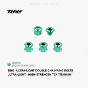 TiNE Titanium Double Chainring Bolts