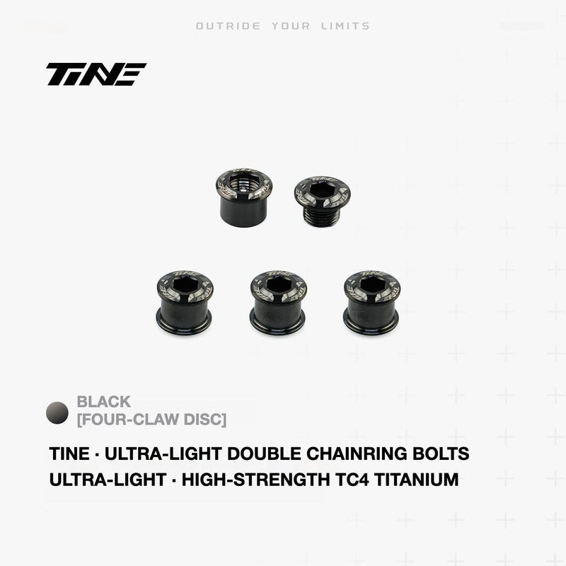 TiNE Titanium Double Chainring Bolts