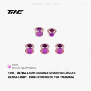 TiNE Titanium Double Chainring Bolts