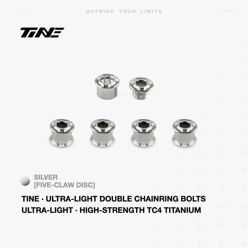 TiNE Titanium Double Chainring Bolts