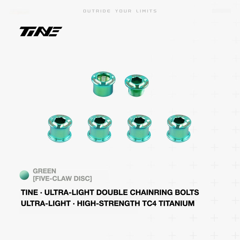 TiNE Titanium Double Chainring Bolts