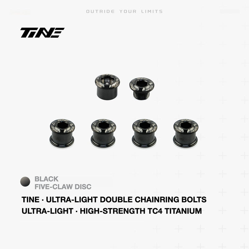 TiNE Titanium Double Chainring Bolts
