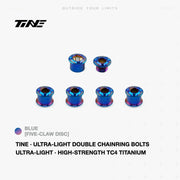 TiNE Titanium Double Chainring Bolts