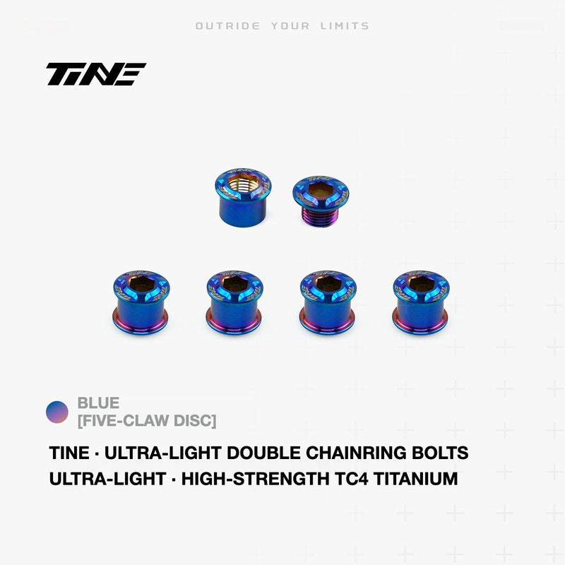 TiNE Titanium Double Chainring Bolts
