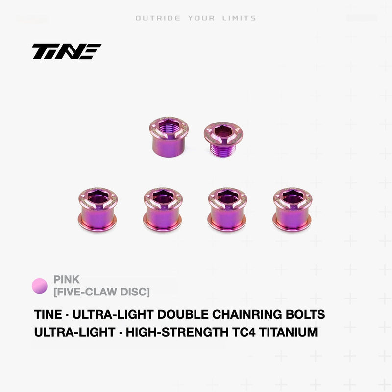 TiNE Titanium Double Chainring Bolts