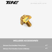TiNE Titanium Front Derailleur Bolt and Washer Kit for Shimano Road Bikes
