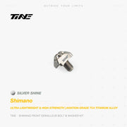 TiNE Titanium Front Derailleur Bolt and Washer Kit for Shimano Road Bikes
