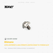 TiNE Titanium Front Derailleur Bolt & Washer Kit for Shimano Road Bikes