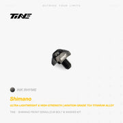 TiNE Titanium Front Derailleur Bolt & Washer Kit for Shimano Road Bikes